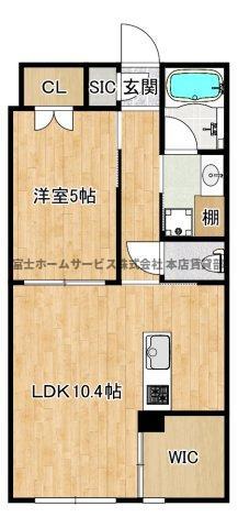 ESTAGEO北田辺(2LDK/5階)の間取り写真