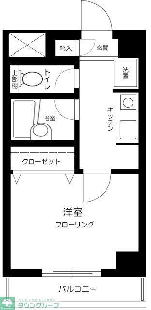 LAISONCE康栄(1K/4階)の間取り写真