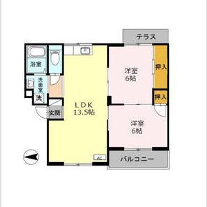 アムールY&N(3DK/1階)の間取り写真