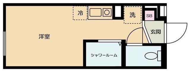 リブリ・トッププレイス鐘ヶ淵(ワンルーム/1階)の間取り写真
