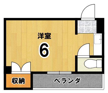 アヴェニール佐藤(ワンルーム/3階)の間取り写真
