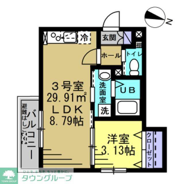 ルカリオSOGA(1LDK/1階)の間取り写真