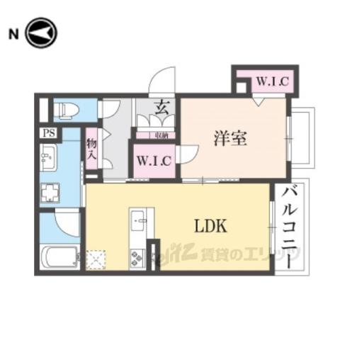グラン アミューズ(1LDK/3階)の間取り写真