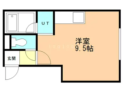 SOHOLM2(ワンルーム/1階)の間取り写真