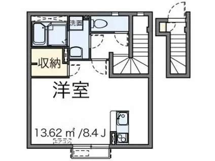 ヴィアロ大泉学園町レジデンス 59305(ワンルーム/2階)の間取り写真