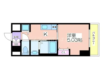 アーバンパーク住之江公園II(1K/7階)の間取り写真