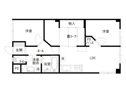 小立野センチュリーマンション(3LDK/6階)の間取り写真