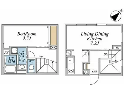 リーガランド武蔵小山アネックス(1LDK/B1階)の間取り写真