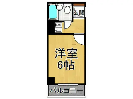 エクセレンス武庫之荘(1K/4階)の間取り写真