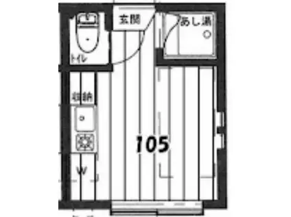 シャイニーソフト新宿落合A(ワンルーム/1階)の間取り写真