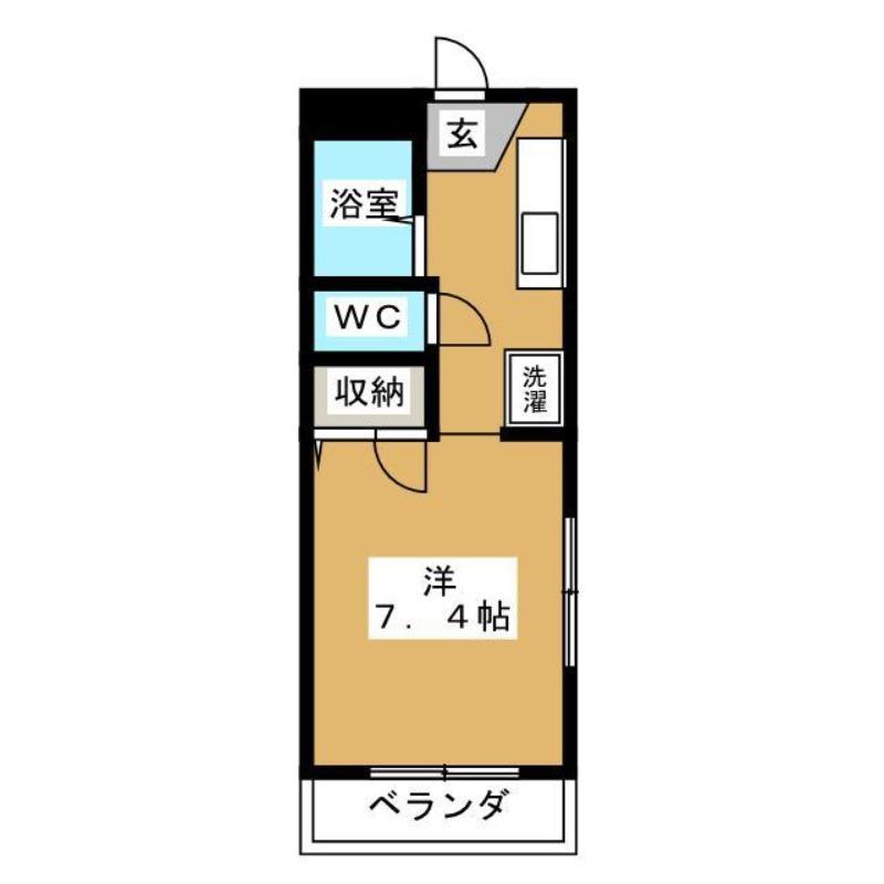 OKANOII(ワンルーム/2階)の間取り写真