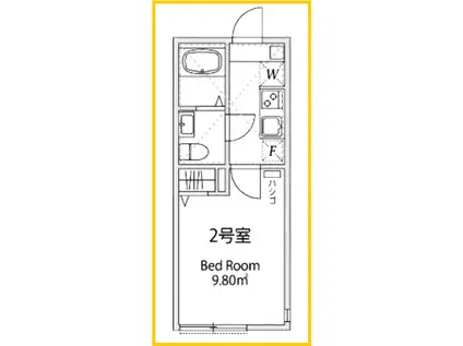 アザーレ・LUX日吉本町(1K/1階)の間取り写真
