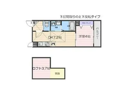 シェリル清荒神(1DK/1階)の間取り写真