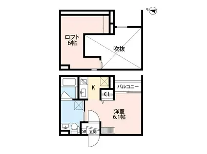 MAISONDECERCEL(1K/1階)の間取り写真