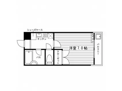 キャラ・ダイコク(1K/3階)の間取り写真