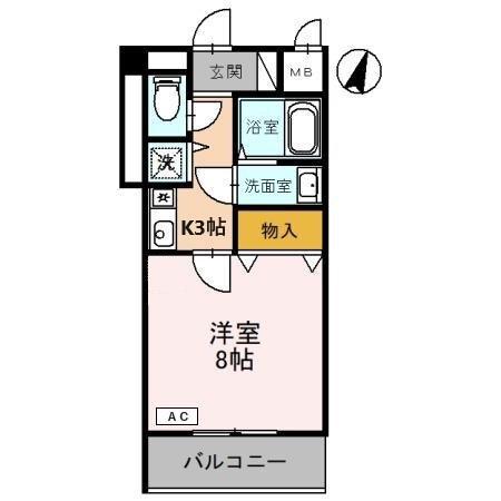ドール魚崎(1K/5階)の間取り写真