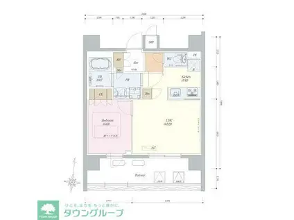 リーラ中野(1LDK/10階)の間取り写真