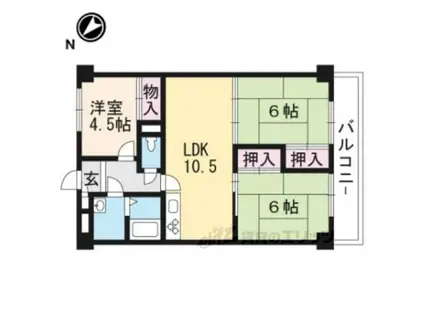 ヴィラセンチュリー21(3LDK/4階)の間取り写真