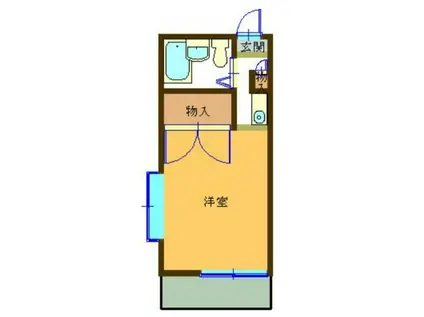 アーバンコート(ワンルーム/1階)の間取り写真