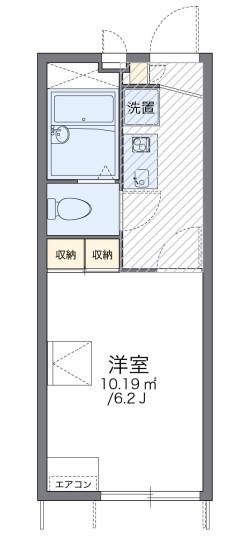 レオパレスVESPER(1K/1階)の間取り写真