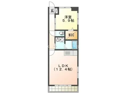 プルミエ.I(1LDK/2階)の間取り写真