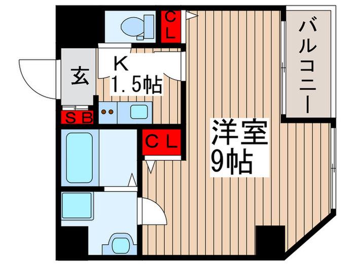 MARINE COVE(1K/6階)の間取り写真