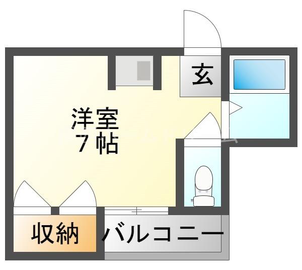プレアール門真(ワンルーム/3階)の間取り写真