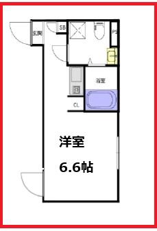 クレサージュ町屋(ワンルーム/3階)の間取り写真