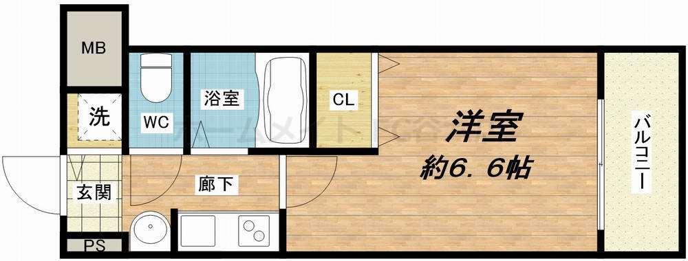 プレサンス心斎橋モデルノ(1K/10階)の間取り写真