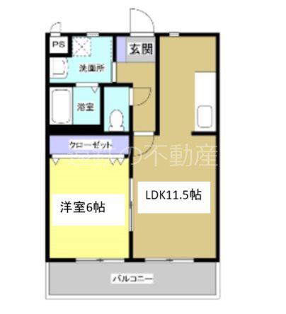 エムズドリームVI(1LDK/2階)の間取り写真
