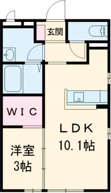 アマンプリ(1LDK/2階)の間取り写真