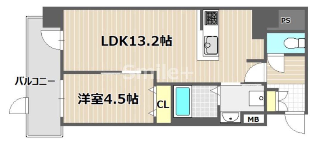 アルカンシエル(1LDK/5階)の間取り写真