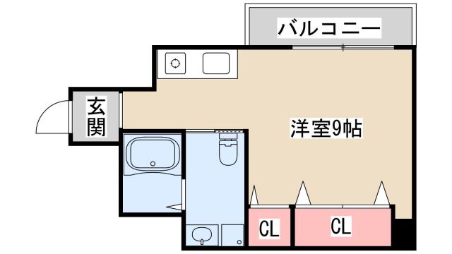 サンステージ神戸大倉山(1K/6階)の間取り写真