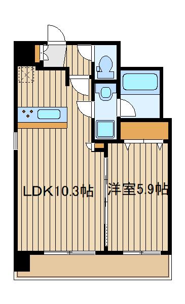 BELLAVITA高野台(1LDK/6階)の間取り写真