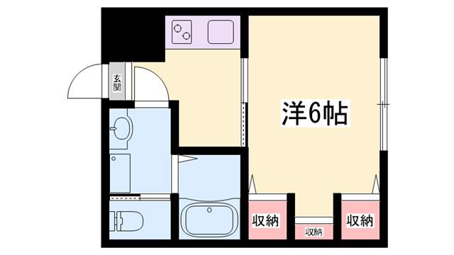 PRECIOUS SCENE I(1K/2階)の間取り写真