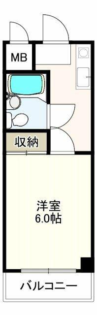パールマンション三ノ輪(1K/5階)の間取り写真