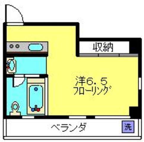 シャイン元住吉(ワンルーム/3階)の間取り写真