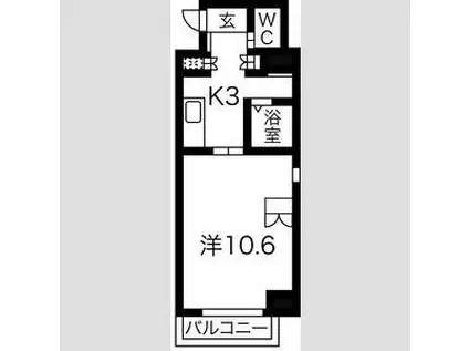 SSK・ノース OSAKA(1K/2階)の間取り写真