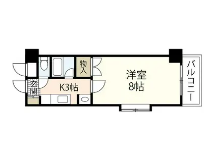 エスポアコーポIII(1K/2階)の間取り写真