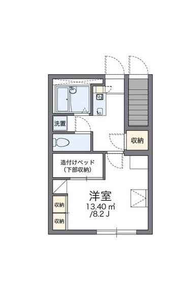 レオパレスA&K(1K/1階)の間取り写真