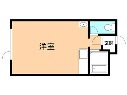 石崎コーポIII(ワンルーム/3階)の間取り写真
