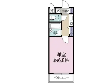 ライオンズマンション荻窪館(1K/2階)の間取り写真