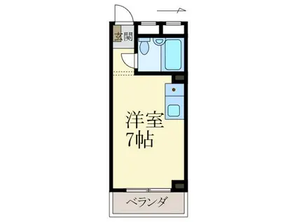 メゾンベル鷺ノ森(ワンルーム/4階)の間取り写真