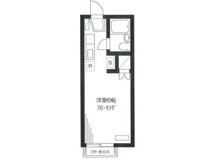 ラフィーネ品川(ワンルーム/1階)の間取り写真