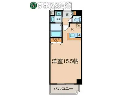 グラシアス(ワンルーム/3階)の間取り写真