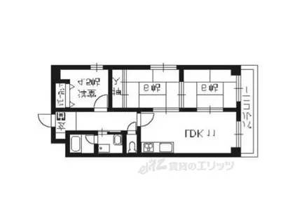 ロイヤル清涼(3LDK/2階)の間取り写真