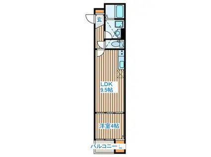 GRAN SERENITE榴ヶ岡(1LDK/3階)の間取り写真