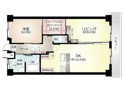 クリスタルマンション(2SLDK/2階)の間取り写真