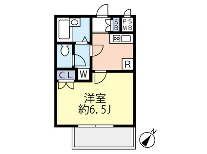 グランヴァン板橋本町エコヴェルデ(1K/2階)の間取り写真