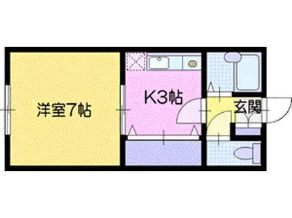 ハイツ愛里須(1K/1階)の間取り写真